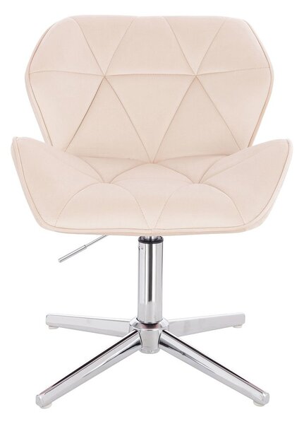 HR111CROSS Scaun Crem Catifea