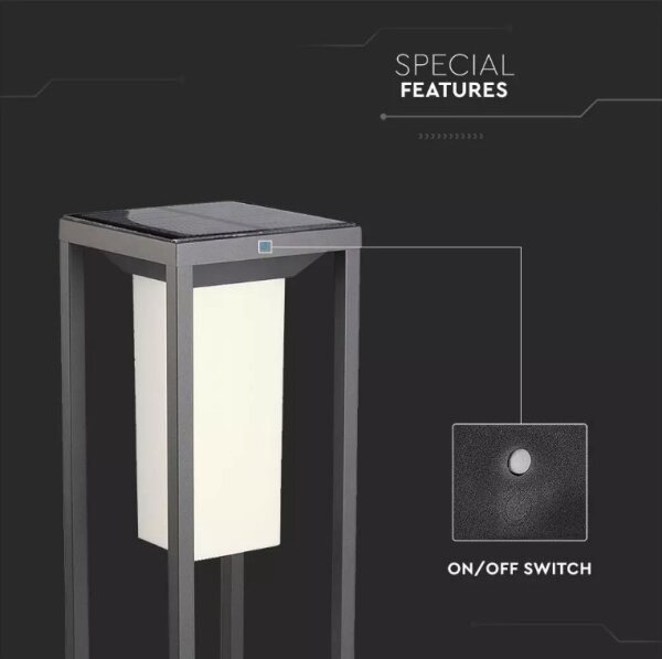 Lumină solară LED cu senzor SAMSUNG CHIP LED/2W/3,7V IP65 2600 mAh