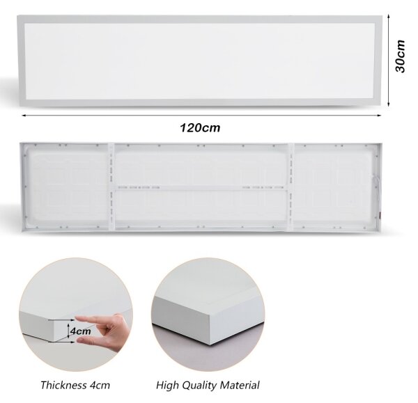 Brilagi - Aplica LED pentru baie FRAME, 50W, 230V, 3000/4000/6000K, IP44, albă