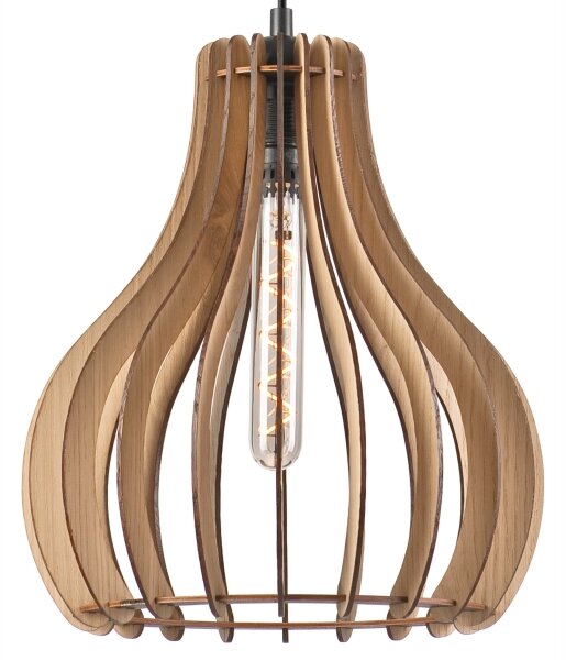 Lustră pe cablu TUCCI 1xE27/60W/230V stejar