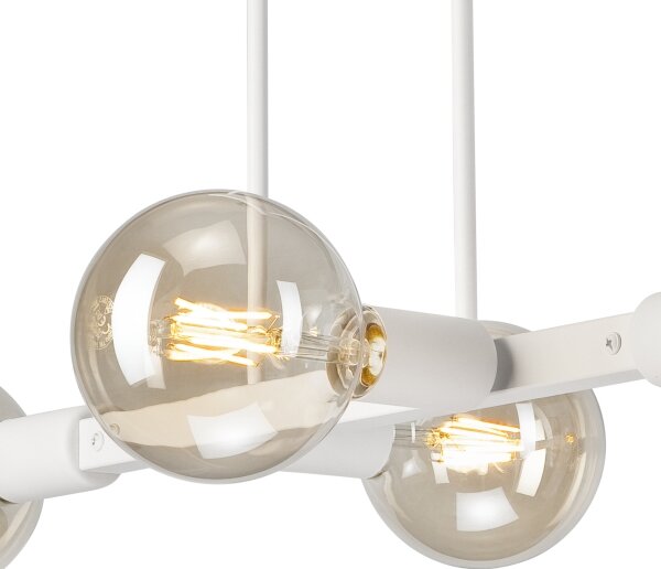 Lustră pe tijă ASTRID 4xE27/60W/230V alb