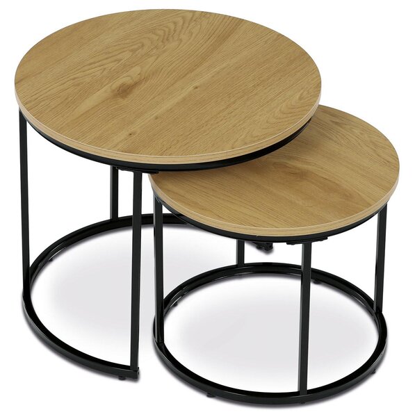 Set 2 măsuțe de cafea Conmovedor (stejar sălbatic). 1121144
