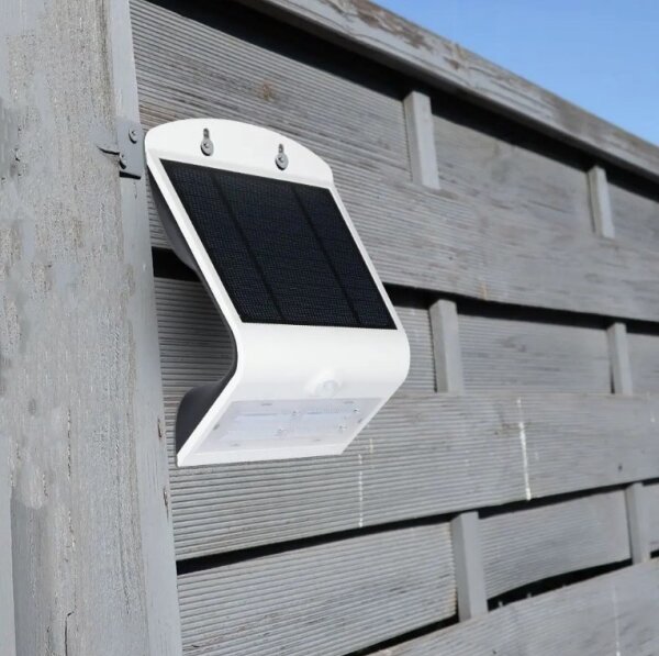 LED lampă solară de perete cu senzor LED/3W/3,7V 3000/4000K IP65 albă