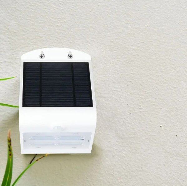 LED lampă solară de perete cu senzor LED/3W/3,7V 3000/4000K IP65 albă
