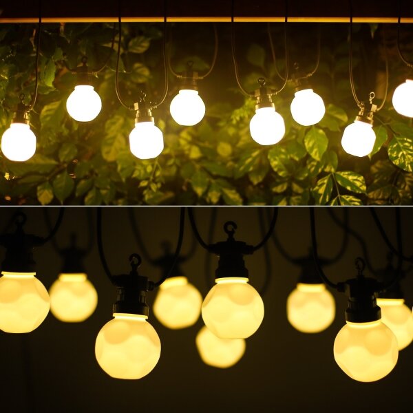 Lanț LED decorativ de exterior 10xLED/8m IP44 alb cald Aigostar