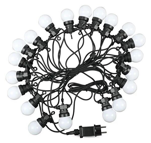 Lanț LED de exterior STRING 10m 20xLED/0,5W/230V IP44 6000K
