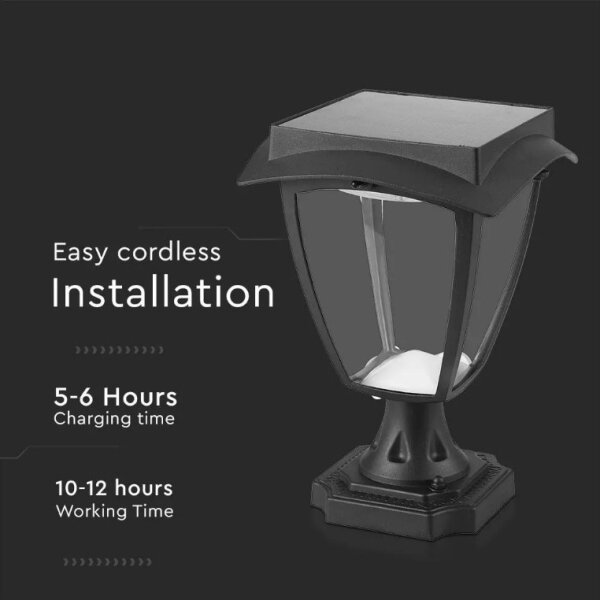 Lampă solară LED 2W 3,7V 3000/6000K IP65 2200 mAh