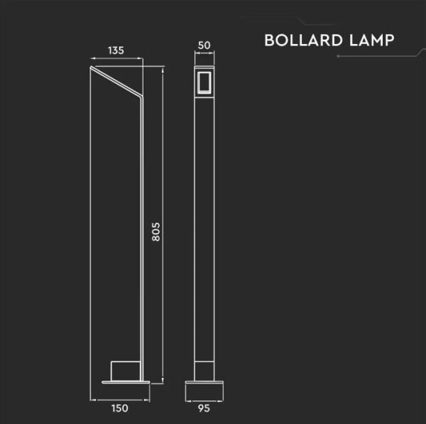 Lampă LED de exterior LED/6W/230V IP65 antracit