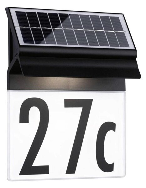 Paulmann 94694 - LED/0,2W IP44 Număr casă solar NEDA 3,7V
