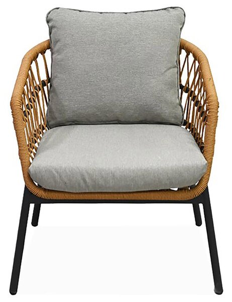 Set mobilier de grădină Artefactos (natural + gri deschis) (pentru 4 persoane). 1121231