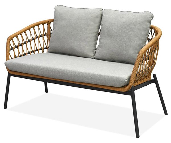 Set mobilier de grădină Artefactos (natural + gri deschis) (pentru 4 persoane). 1121231