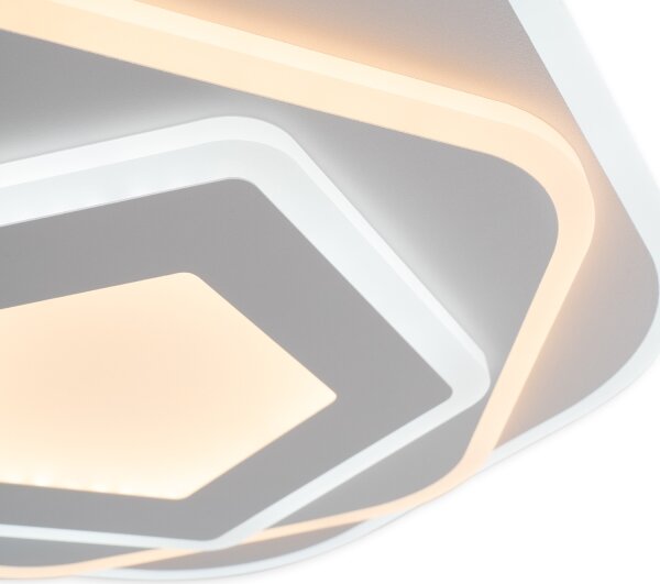Brilagi - Lampă LED dimabilă de tavan MODERN, 64W, 230V, 3000-6000K + telecomandă