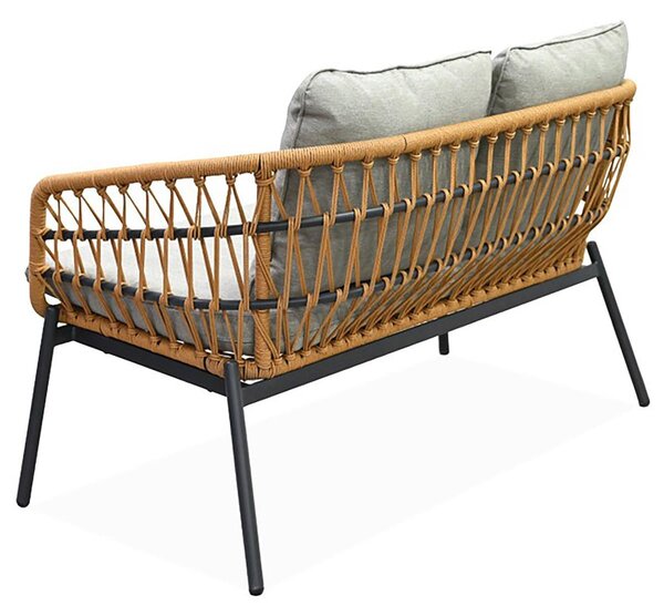 Set mobilier de grădină Artefactos (natural + gri deschis) (pentru 4 persoane). 1121231