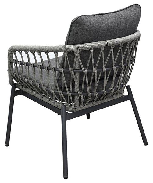 Set mobilier de grădină Artefactos (antracit + gri închis) (pentru 4 persoane). 1121230