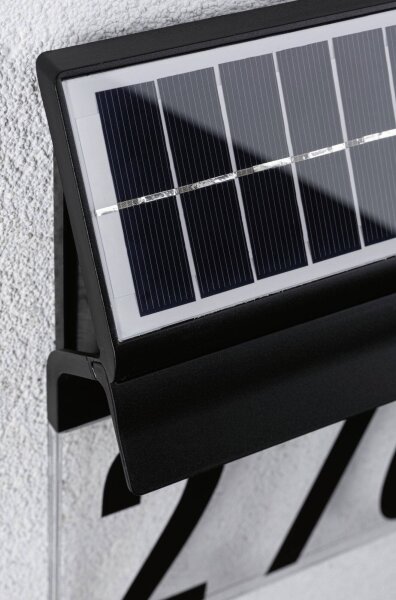 Paulmann 94694 - LED/0,2W IP44 Număr casă solar NEDA 3,7V