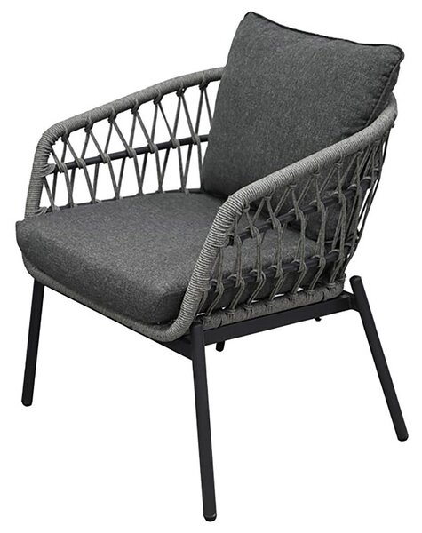 Set mobilier de grădină Artefactos (antracit + gri închis) (pentru 4 persoane). 1121230