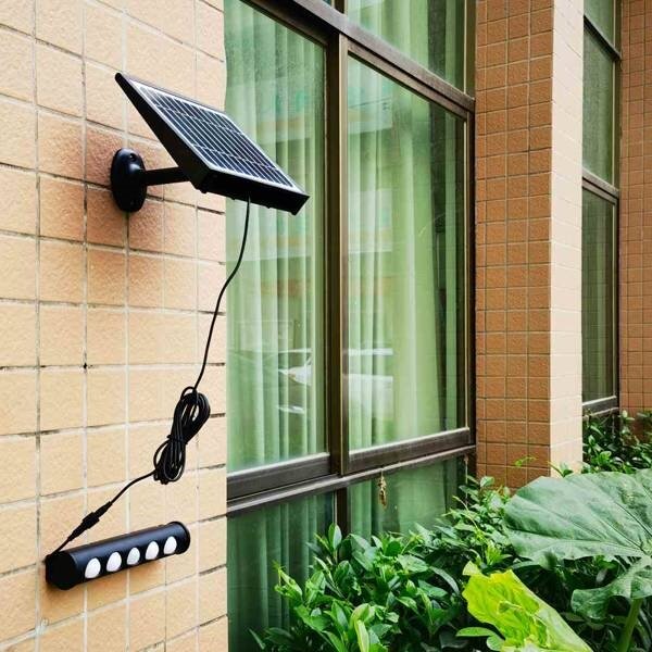 Lampă solară LED de perete cu senzor mișcare LED/8W/3,7V 4000 mAh 4000K IP65