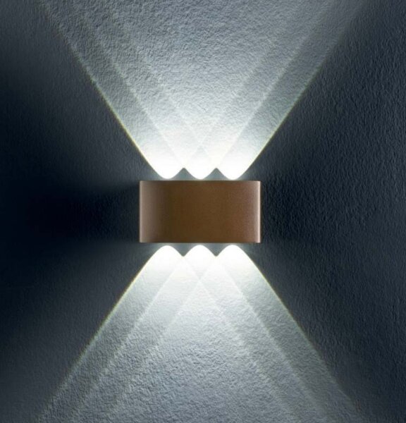 Aplică LED de exterior FABO LED/6W/230V 3000K IP54 maro Redo 90227