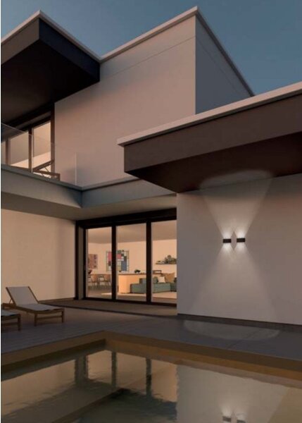 Aplică LED de exterior FABO LED/6W/230V 3000K IP54 maro Redo 90227
