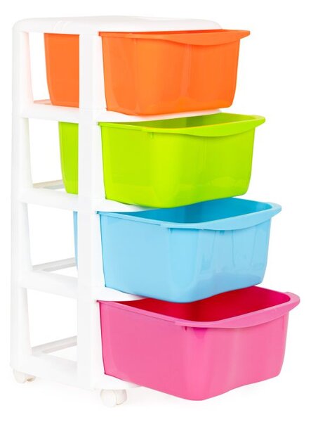 Organizator din plastic cu 4 sertare extensibile
