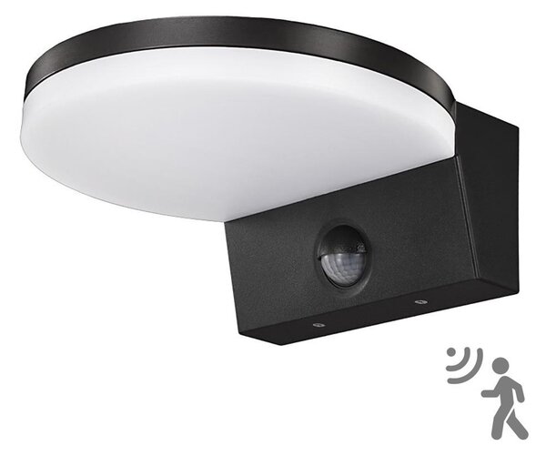Aplică LED de exterior cu senzor LED/15W/230V IP65 negru Top Light
