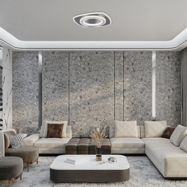 Rabalux 71318 - Plafonieră LED dimabilă TANELI, 60W/230V, 3000/4000/6000K, crom + telecomandă
