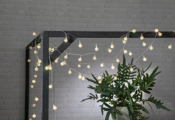 Lanț LED decorativ de exterior LIBISA 50xLED/0,066W/4,5V IP44 Eglo 900239