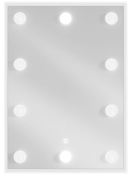 Mexen Dona oglindă iluminată de baie 50 x 70 cm, LED 6000K, anti aburire - 9818-050-070-611-00