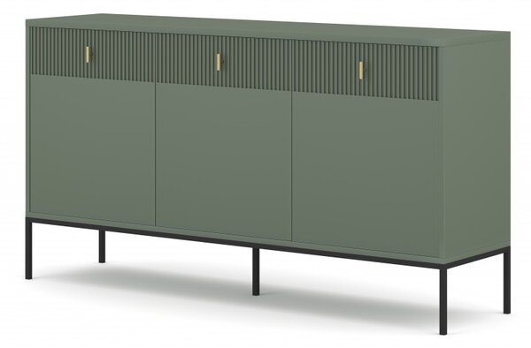 Comodă Magara 3D3S (Verde + Negru). 1123680