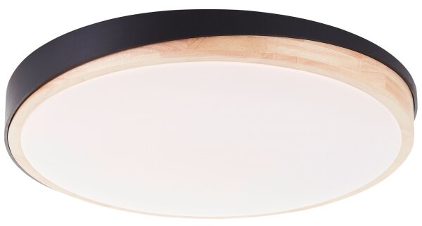 Plafonieră LED dimabilă Brilliant BAARLO LED/36W/230V d. 50 cm negru + telecomandă