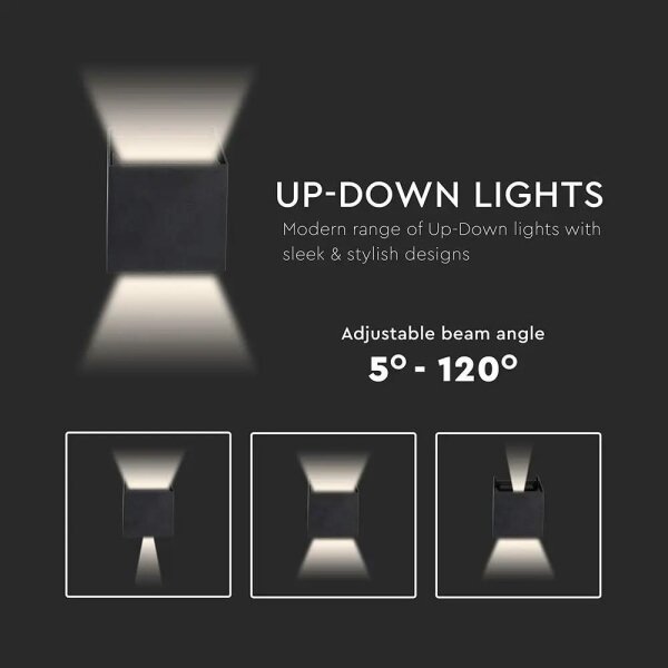 Aplică LED de exterior LED/5W/230V 3000K IP65 neagră