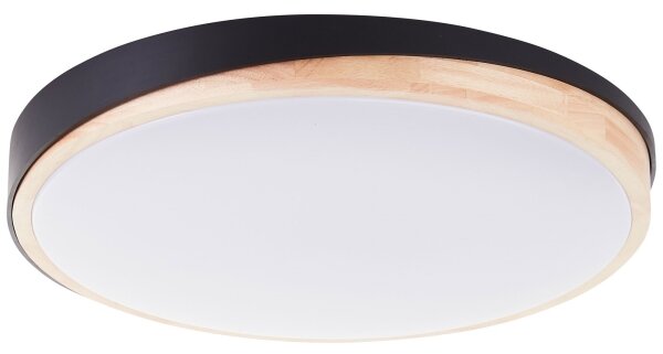 Plafonieră LED dimabilă Brilliant BAARLO LED/36W/230V d. 50 cm negru + telecomandă