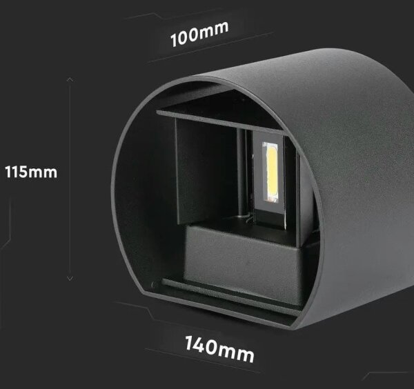 Aplică LED de exterior LED/6W/230V 4000K IP65 negru