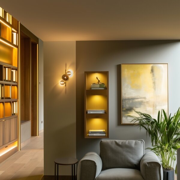 Aplică LED Brilagi MILLA 3xG9/3W/230V auriu/fumuriu