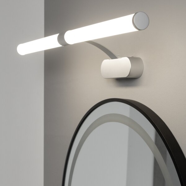 Brilagi TUBEO Iluminare LED pentru oglindă de baie, 8 W, 230 V, 60 cm, IP44, argintiu