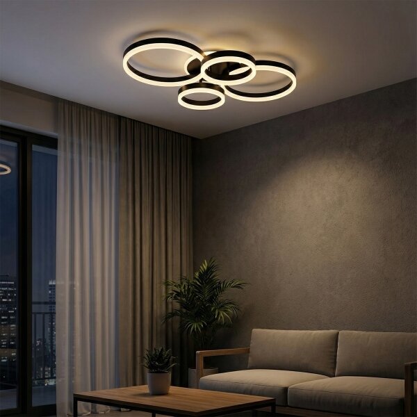 Plafonieră LED dimabilă Brilagi ORBITS LED/52W/230V 3000-6000K + telecomandă