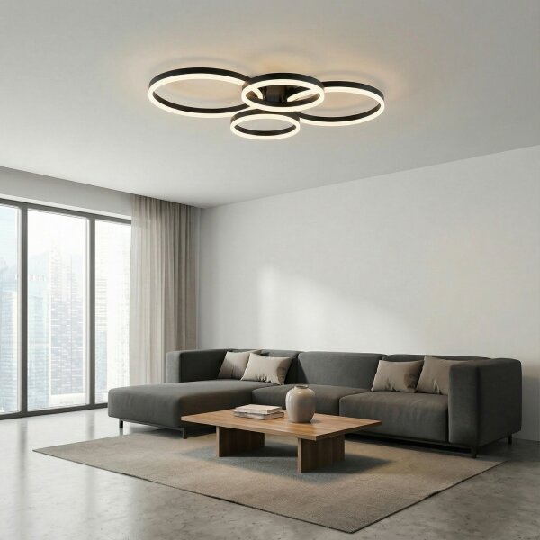 Plafonieră LED dimabilă Brilagi ORBITS LED/52W/230V 3000-6000K + telecomandă