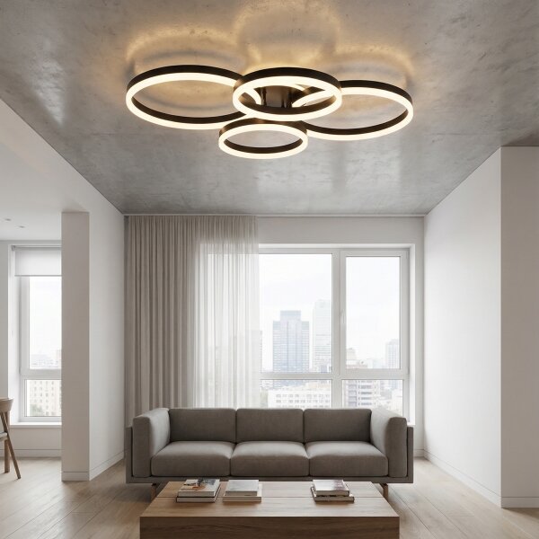 Plafonieră LED dimabilă Brilagi ORBITS LED/52W/230V 3000-6000K + telecomandă