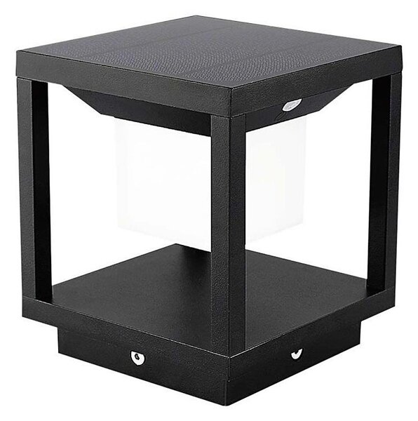 LED lampă solară cu senzor LED/2W/5,5V 3000K IP65 2600 mAh negru