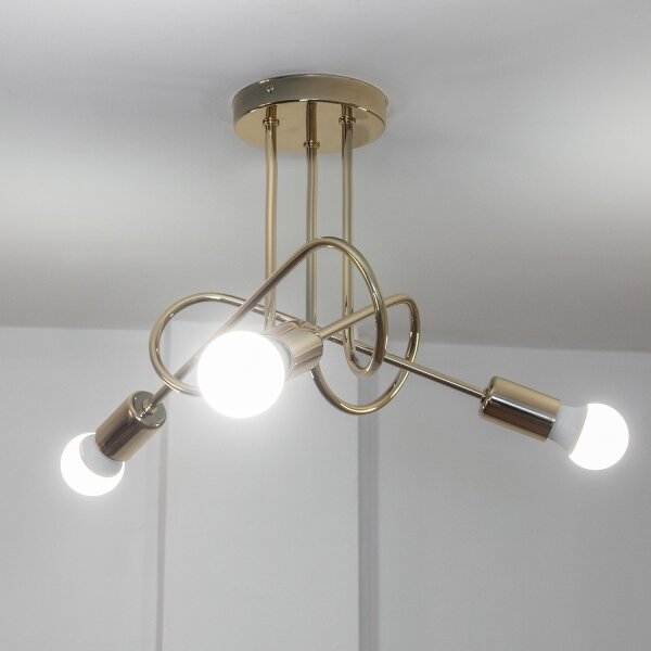 Lustră aplicată OXFORD 3xE27/15W/230V aurie