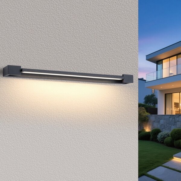 Brilagi-LED Lumină LED pentru oglindă de baie AQUA LINE, 36 W, 230 V, 120 cm, IP44, antracit