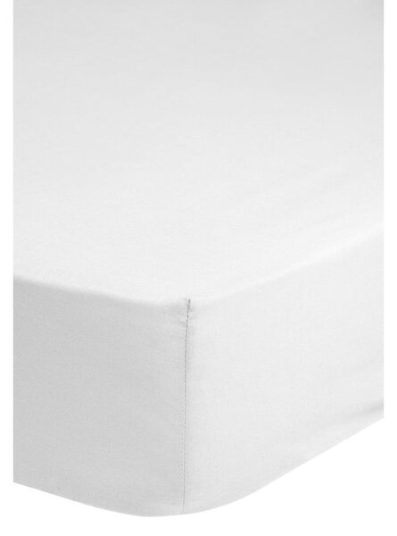 Cearșaf elastic din bumbac satinat HIP, 180 x 200 cm, alb