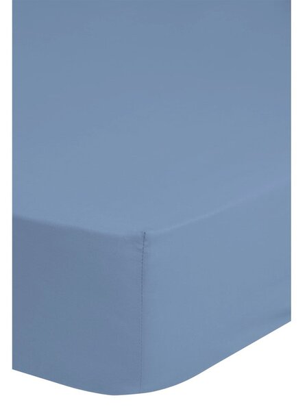Cearșaf elastic din bumbac pentru copii Good Morning, 70 x 140/150 cm, albastru