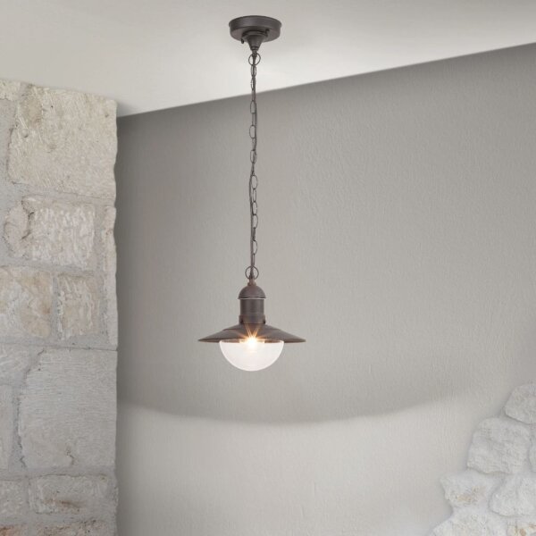 Brilagi MOLDE - lampă suspendată pentru exterior, 1xE27/60W, IP44, negru