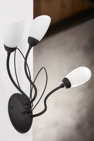 Jupiter 2059 - Aplică de perete GLORIOSA 3xG9/14W/230V, neagră