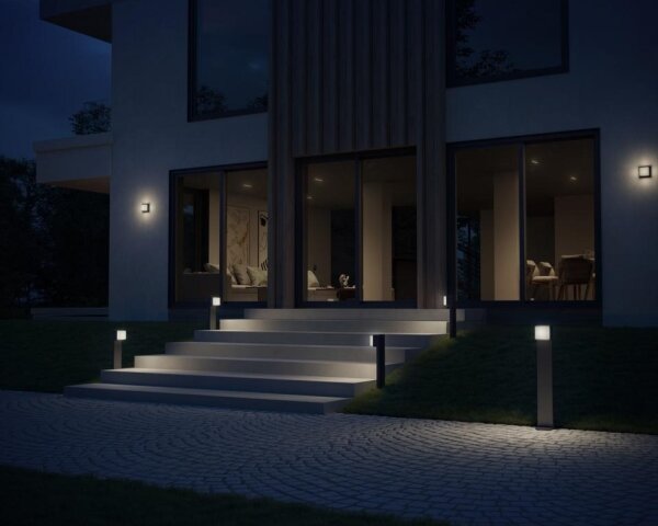 Aplică LED cu senzor L 845 SC 9W/230V IP44 antracit Steinel 078645
