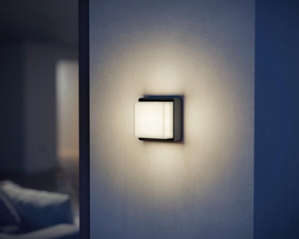 Aplică LED cu senzor L 845 SC 9W/230V IP44 antracit Steinel 078645