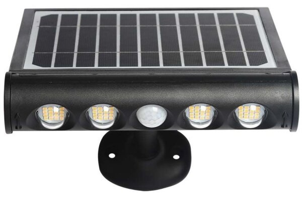 LED lampă solară de perete cu senzor LED/8W/3,7V IP65 3000K 4000 mAh