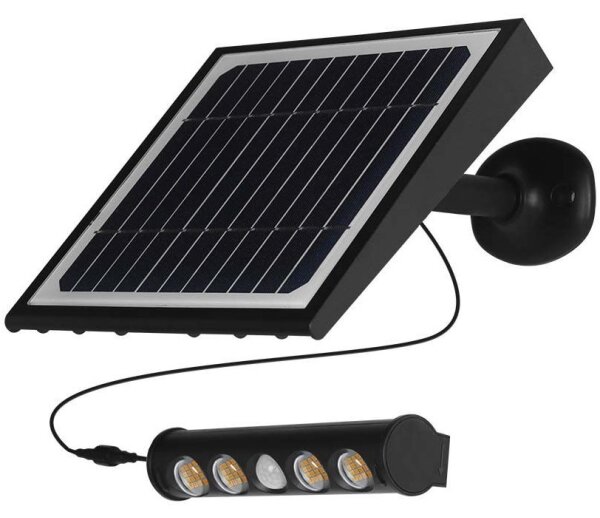 LED lampă solară de perete cu senzor, 8W, 3,7V, IP65, 4000K, 4000 mAh