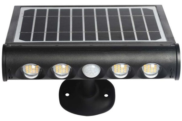 LED lampă solară de perete cu senzor, 8W, 3,7V, IP65, 4000K, 4000 mAh